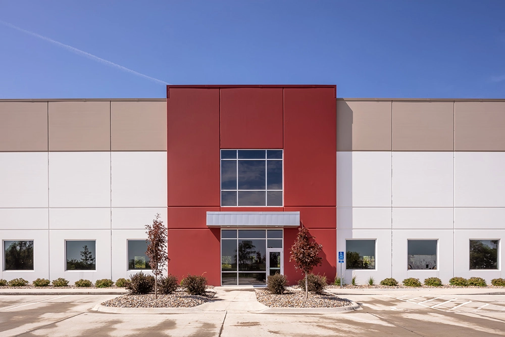 exterior of Corporate Woods Industrial Park Building 2